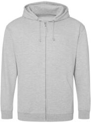 Just Hoods cipzáros kapucnis férfi pulóver AWJH050, Heather Grey-5XL (awjh050hgr-5xl)