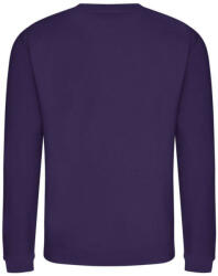 Just Hoods Uniszex hagyományos szabású kereknyakú pulóver AWJH030, Purple-L (awjh030pu-l)