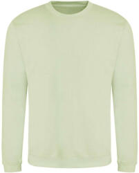 Just Hoods Uniszex hagyományos szabású kereknyakú pulóver AWJH030, Pistachio Green-M (awjh030ps-m)