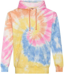 Just Hoods Uniszex batikolt kapucnis pulóver AWJH022, Tie-Dye Swirl-XL (awjh022tds-xl)