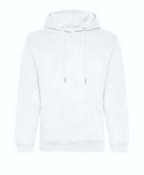 Just Hoods Uniszex organikus kapucnis pulóver AWJH201, Arctic White-M (awjh201awh-m)