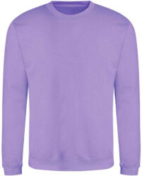 Just Hoods Uniszex hagyományos szabású kereknyakú pulóver AWJH030, Digital Lavender-S (awjh030dil-s)