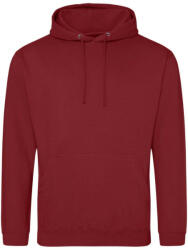 Just Hoods Uniszex laza szabású kapucnis pulóver AWJH001, Red Hot Chilli-3XL (awjh001rhc-3xl)