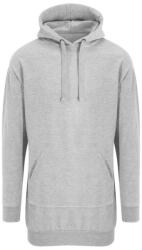 Just Hoods Női hosszított szabású kapucnis pulúver AWJH015, Heather Grey-M (awjh015hgr-m)
