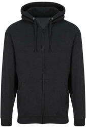 Just Hoods cipzáros kapucnis férfi pulóver AWJH050, Black Smoke-M (awjh050blsm-m)