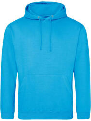 Just Hoods Uniszex laza szabású kapucnis pulóver AWJH001, Hawaiian Blue-3XL (awjh001hb-3xl)