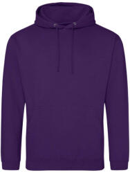 Just Hoods Uniszex laza szabású kapucnis pulóver AWJH001, Purple-XL (awjh001pu-xl)