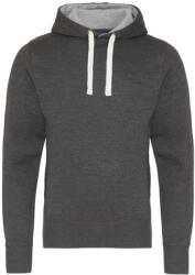 Just Hoods Uniszex vastag oldalzsebes bélelt kapucnis pulóver AWJH100, Charcoal-S (awjh100ch-s)