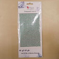 Ach Strasszkő öntapadós 3mm smaragd (CN5178)