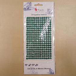 Ach Strasszkő öntapadós 6mm smaragd (CN5192)