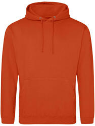 Just Hoods Uniszex laza szabású kapucnis pulóver AWJH001, Sunset Orange-XS (awjh001suo-xs)