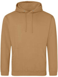 Just Hoods Uniszex laza szabású kapucnis pulóver AWJH001, Caramel Latte-S (awjh001cal-s)