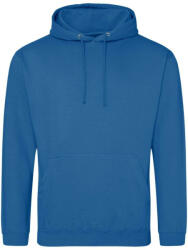 Just Hoods Uniszex laza szabású kapucnis pulóver AWJH001, Tropical Blue-L (awjh001tb-l)