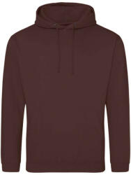 Just Hoods Uniszex laza szabású kapucnis pulóver AWJH001, Chocolate Fudge Brownie-3XL (awjh001cfb-3xl)