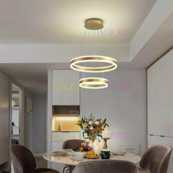  Lustra LED Cu Telecomanda, Elit's Esn1768/500-GD, 204W, GOLD (Esn1768/500-GD)