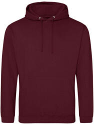 Just Hoods Uniszex laza szabású kapucnis pulóver AWJH001, Burgundy-3XL (awjh001bu-3xl)