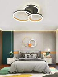  Lustra LED Cu Telecomanda, Elit's, EsnF6617-2, 120W, Gri/Portocaliu (EsnF6617-2)