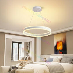  Lustra LED Cu Telecomanda, Elit's Esn1768/500D-W, 124W, ALB (Esn1768/500D-W)