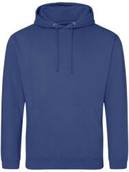 Just Hoods Uniszex laza szabású kapucnis pulóver AWJH001, Denim Blue-XS (awjh001dblu-xs)