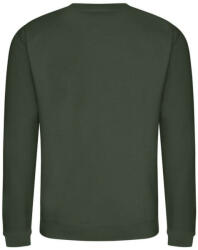 Just Hoods Uniszex hagyományos szabású kereknyakú pulóver AWJH030, Forest Green-S (awjh030fo-s)
