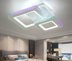 Elit'S Lustra LED cu telecomanda Cristal Elit'S, wifi 2.4G lumina/rece/calda/neutra intensitate reglabila, 83W (LS 9227/1+1 WT/MRGB F)