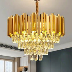 Elit'S Candelabru Cristal, Elit'S, Gold, Esn339/400R, Dimensiune 40cm (Esn339/400R)