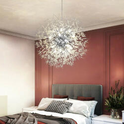 Elit'S Candelabru led Cristal, Elit's, Evea F rotund Cromat, 50 cm (LS 26011-9 m)