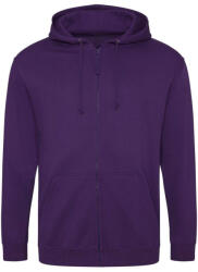 Just Hoods cipzáros kapucnis férfi pulóver AWJH050, Purple-XL (awjh050pu-xl)