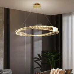  Lustra led suspendata cristal, Moya 40 Gold, 40w (LS 2201-40gd dav)