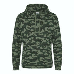Just Hoods Uniszex terpmintás kapucnis pulóver AWJH014, Green Camo-M (awjh014gnc-m)