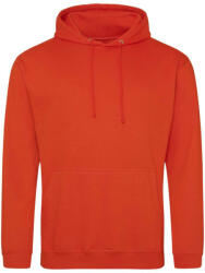 Just Hoods Uniszex laza szabású kapucnis pulóver AWJH001, Burnt Orange-M (awjh001bo-m)