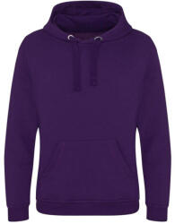 Just Hoods Uniszex kenguruzsebes kapucnis vastag pulóver AWJH101, Purple-XS (awjh101pu-xs)