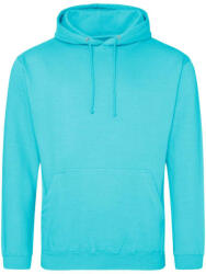 Just Hoods Uniszex laza szabású kapucnis pulóver AWJH001, Turquoise Surf-XS (awjh001ts-xs)