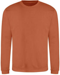 Just Hoods Uniszex hagyományos szabású kereknyakú pulóver AWJH030, Ginger Biscuit-2XL (awjh030gib-2xl)