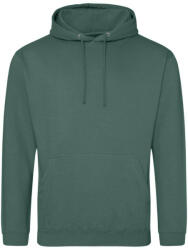 Just Hoods Uniszex laza szabású kapucnis pulóver AWJH001, Moss Green-L (awjh001mosgn-l)
