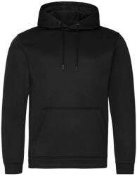 Just Hoods Uniszex poliészter sport kapucnis pulóver AWJH006, Jet Black-3XL (awjh006jbk-3xl)