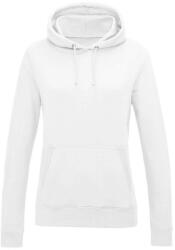 Just Hoods Női kapucnis pulóver bolyhozott belsővel AWJH001F, Arctic White-L (awjh001fawh-l)