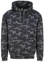 Just Hoods Uniszex terpmintás kapucnis pulóver AWJH014, Black Camo-M (awjh014blc-m)