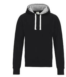 Just Hoods Uniszex vastag oldalzsebes bélelt kapucnis pulóver AWJH100, Jet Black-XL (awjh100jbk-xl)