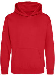 Just Hoods Gyerek kapucnis pulóver AWJH001J, Fire Red-3/4 (awjh001jfr-3-4)