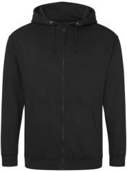 Just Hoods cipzáros kapucnis férfi pulóver AWJH050, Jet Black-XL (awjh050jbk-xl)
