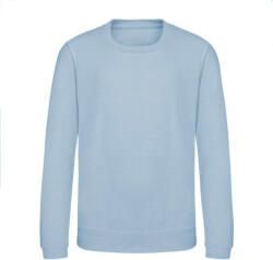 Just Hoods Környakas gyerek pulóver bolyhozott belsővel AWJH030J, Sky Blue-9/11 (awjh030jsb-9-11)