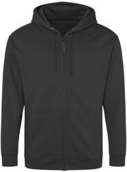 Just Hoods cipzáros kapucnis férfi pulóver AWJH050, Storm Grey-XL (awjh050stgr-xl)