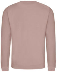Just Hoods Uniszex hagyományos szabású kereknyakú pulóver AWJH030, Dusty Pink-L (awjh030dup-l)