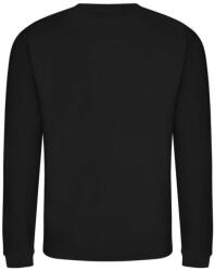 Just Hoods Uniszex hagyományos szabású kereknyakú pulóver AWJH030, Deep Black-4XL (awjh030dbl-4xl)