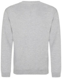 Just Hoods Uniszex hagyományos szabású kereknyakú pulóver AWJH030, Heather Grey-L (awjh030hgr-l)
