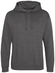 Just Hoods Uniszex laza szabású kapucnis pulóver, zseb nélkül AWJH011, Charcoal-2XL (awjh011ch-2xl)