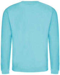 Just Hoods Uniszex hagyományos szabású kereknyakú pulóver AWJH030, Turquoise Surf-XL (awjh030ts-xl)