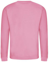 Just Hoods Uniszex hagyományos szabású kereknyakú pulóver AWJH030, Candyfloss Pink-S (awjh030cfp-s)