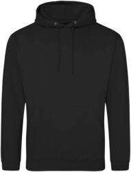 Just Hoods Uniszex laza szabású kapucnis pulóver AWJH001, Deep Black-3XL (awjh001dbl-3xl)